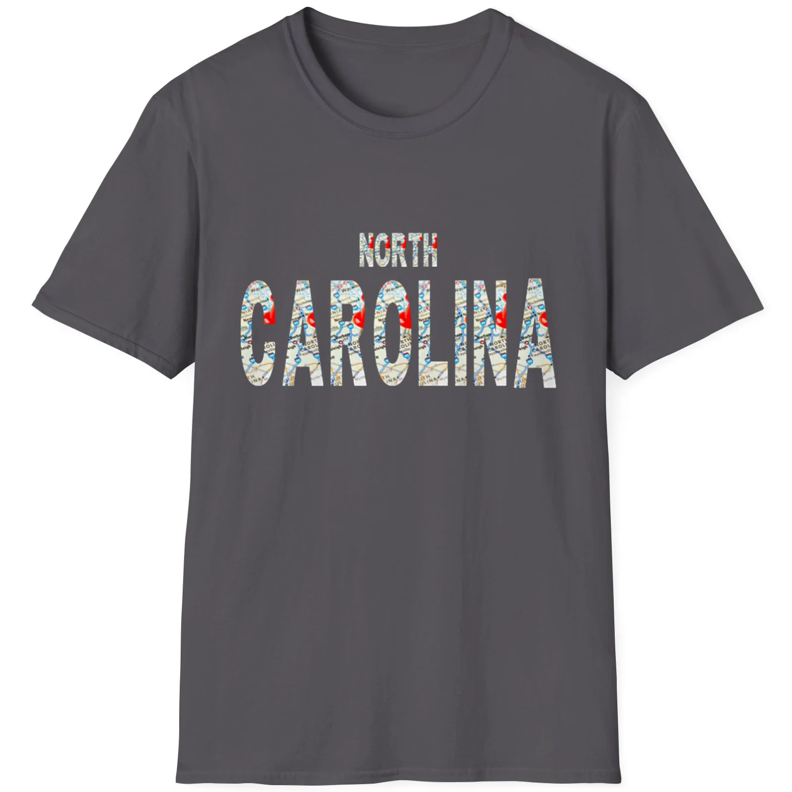 Best Gift Unisex T-Shirt S-5XL Funny Map Letter North Carolina