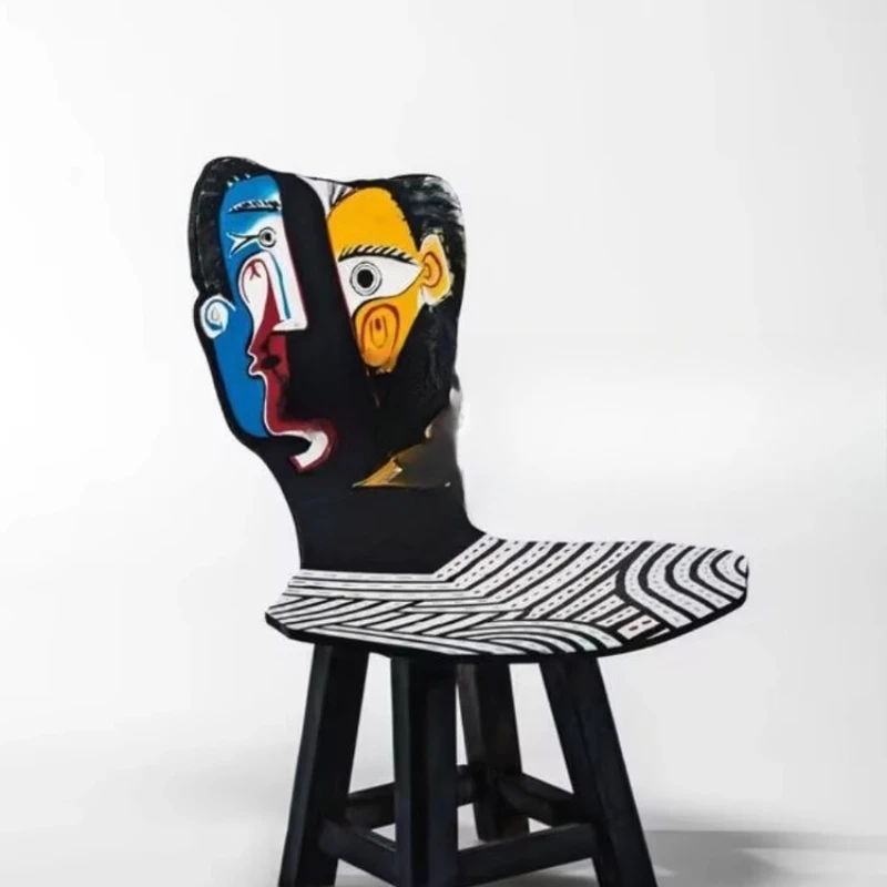 

Solid wood dining chair decoration household cute chair