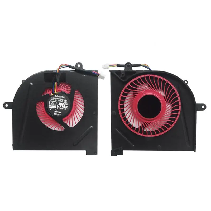 

HGHO Laptop Cpu & Gpu Cooling Fan for MSI GS63VR GS63 GS73 GS73VR MS-17B1 Stealth Pro CPU BS5005HS-U2F1 GPU COOLER Fan