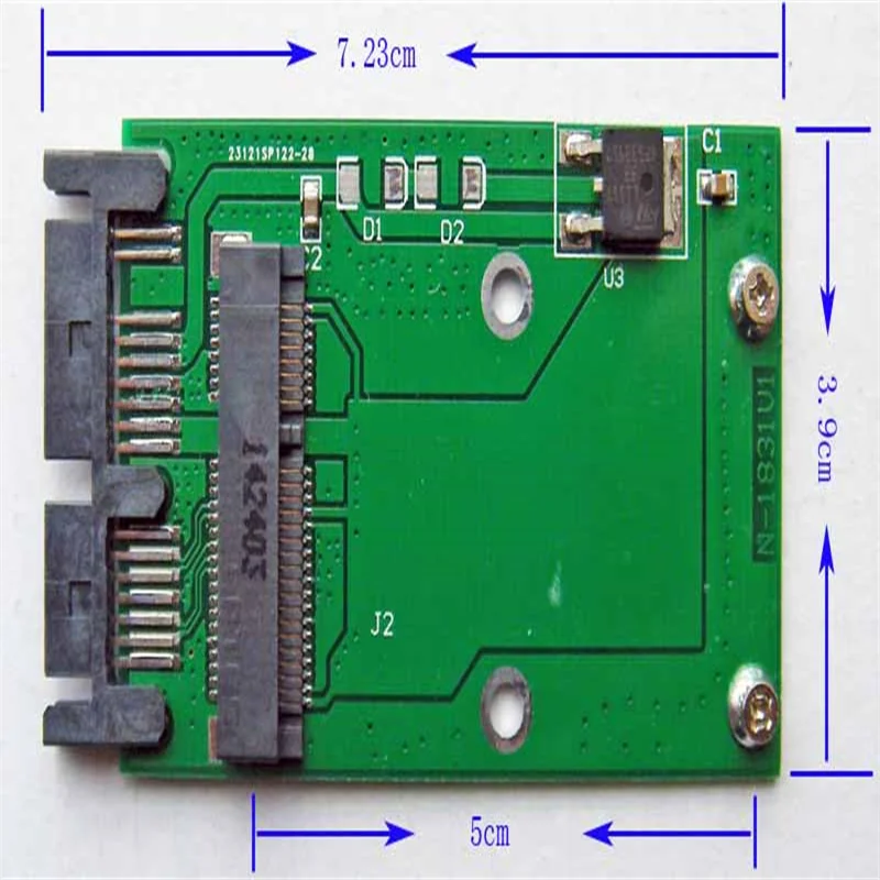 Mini Pci-e mSATA SSD to 1.8 Inch MICRO SATA  to 1.8 Serial Port