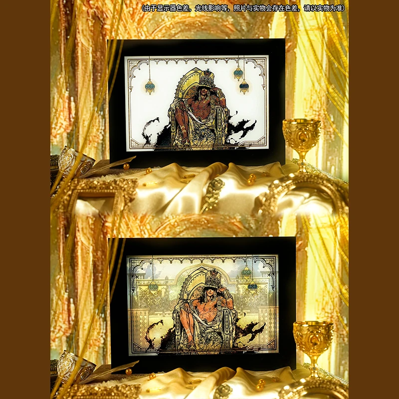 Sultan's Game Official Merch Acrylic Stand Light Painting Metal Badge Acrylic Photo Card 8 Cards Set Sudan, Alto