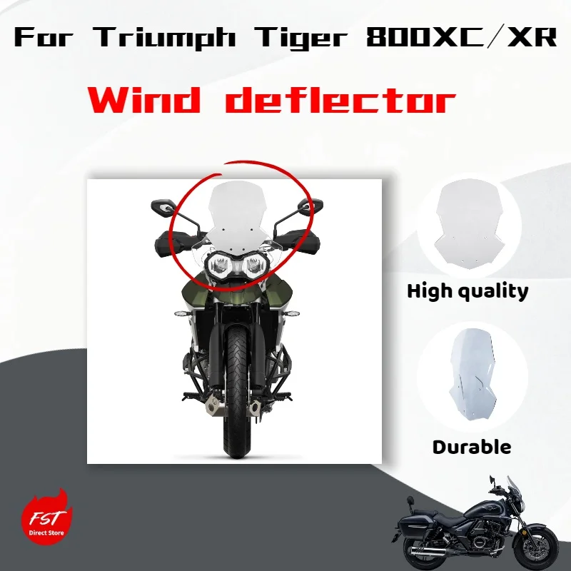 

For Triumph Tiger 800 XC XR XRX XRT XCX XCA Motorcycle Sport Front Windshield Deflector