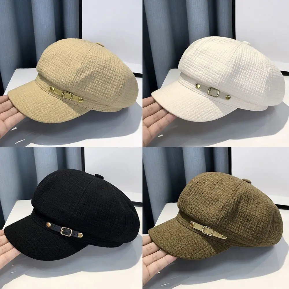 Lässige achteckige Newsboy-Hut-Accessoires, Modedesigner-Visiere, Kappe, Retro-Baskenmütze, Herbst und Winter