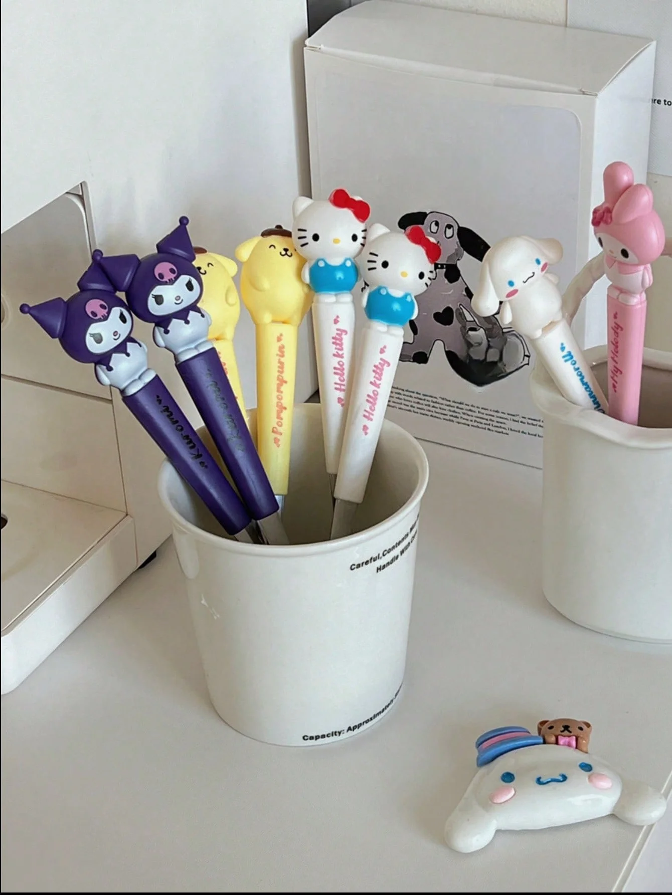 2 stks/set roestvrijstalen vork en lepelset, Hello Kitty Cartoon schattig draagbaar herbruikbaar servies, huis- en buitenbenodigdheden