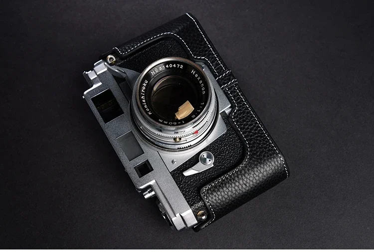تصميم لكونيكا III IIIA(3A) IIIM(3M) حافظة كاميرا مصنوعة يدويًا من الجلد الطبيعي