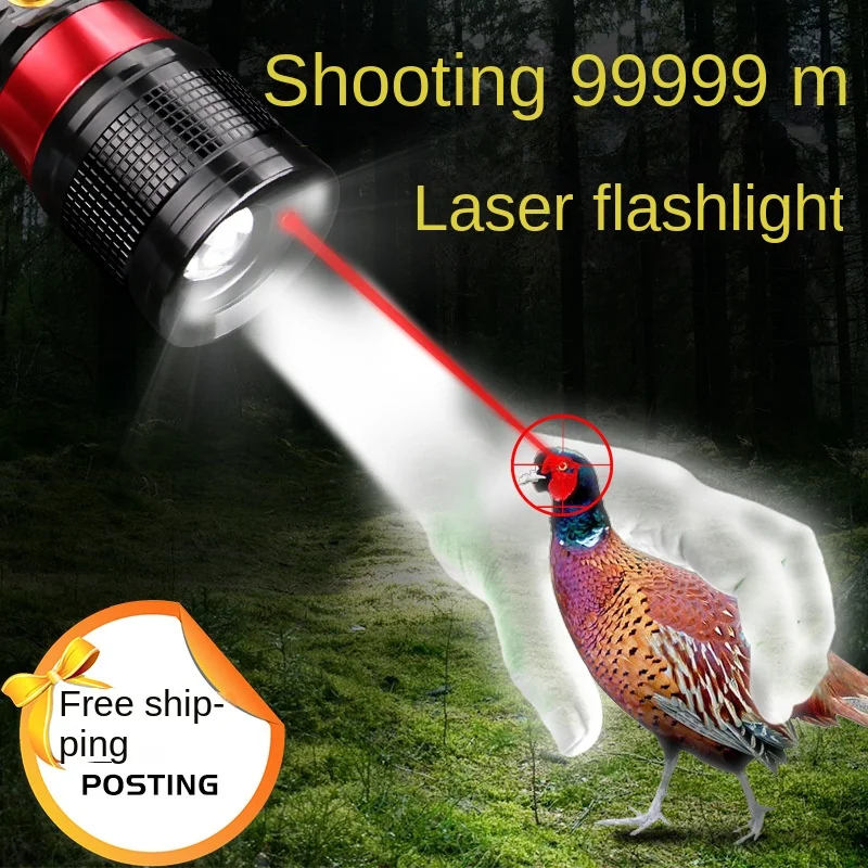 Lampe de poche LED autodéfense au Laser SF246, lumière forte, charge Super brillante, Portable, multifonction, pour l'extérieur laser puissant lampe de poche led forte puissance lampe torche ultra puissante lampe torch