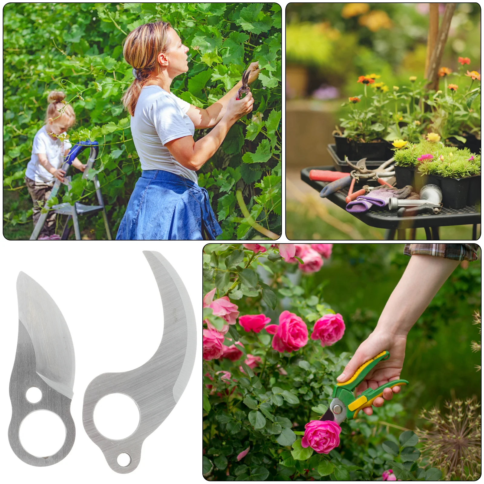 

2pcs Shears Carbon Steel Blades for Gardening Tools Tree Branch Cutting Supplies