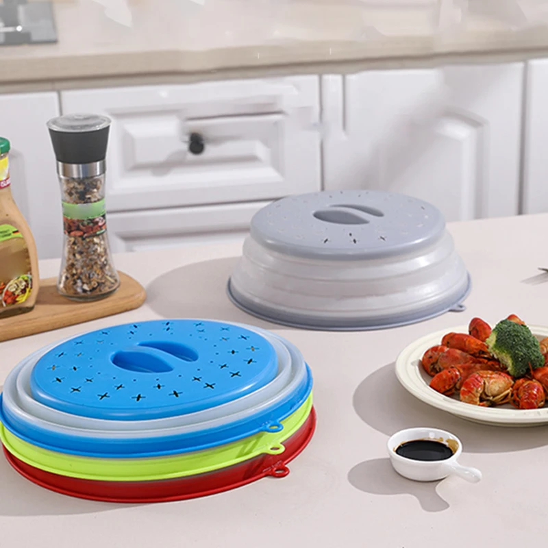 Coperchio per schizzi per microonde coperchio pieghevole coperchio per la conservazione della freschezza coperchio a prova di schizzi a prova di olio coperchio da cucina utensili da cucina