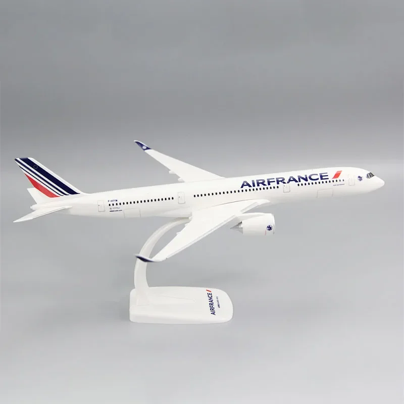 33.5cm Air France  A350 Plane Model,1:200 A350-900 Air France Airline Aircraft Plastic ABS Assembly Airplanes Model Toy