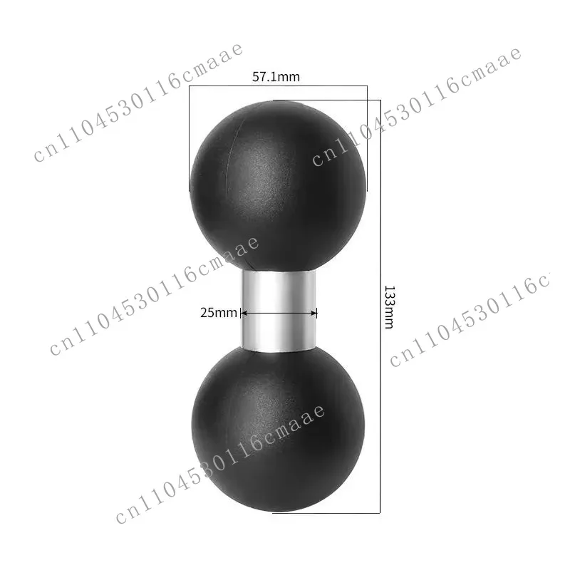 Truck Heavy Duty Stand Dual Ball Connector Arm 2.25 Mount Tablet Portable Dual Ball Stand