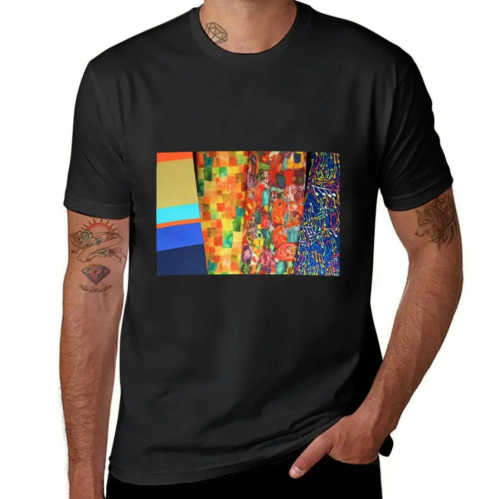 

4 Patterns T-Shirt cute tops graphics oversized t shirt men