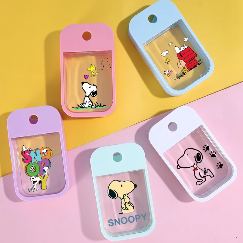 Snoopy Portable Card Bottle Perfume White Pink Blue 45ml Water Mist Spray Bottle for Hand Sanitizer Oral Spray Sprayer Gift 2026