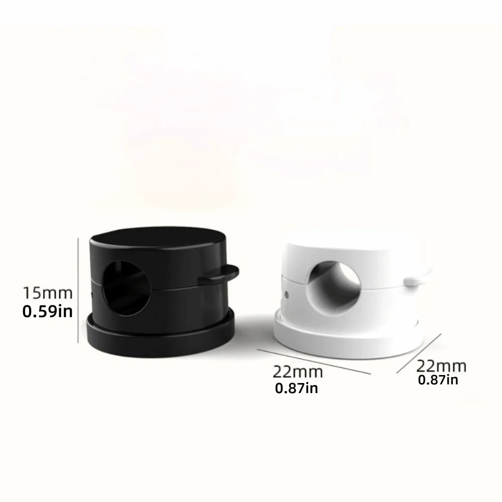 3 قطعة ترتيب الأسلاك منظم الكابلات المغناطيسي لاصق قابل للتعديل إدارة الكبلات تدوير حامل الحبل تحت المكتب #5