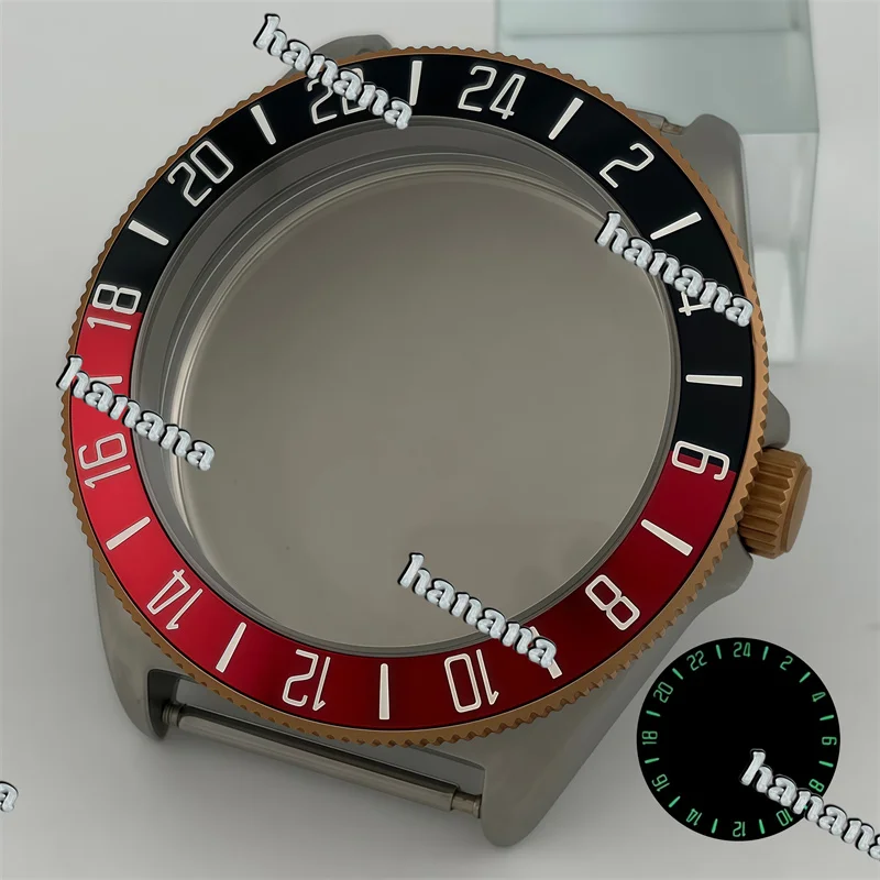 40mm Silver Rose Gold Watch Case Cylindrical sapphire Glass Fit NH34 NH35 NH36 NH70 NH71 NH72 ETA 2824 PT5000 Automatic Movement image 3
