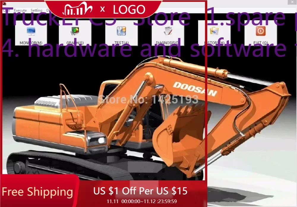 TruckEPC3 DOOSAN نظام مراقبة البيانات DMS لـ DX