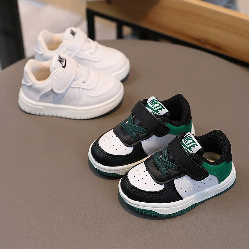 

Outdoor White Casual Walking Shoes for Baby Girls Boys Soft-Soled Children's Footwear Comfortable Breathable for Toddler Kids