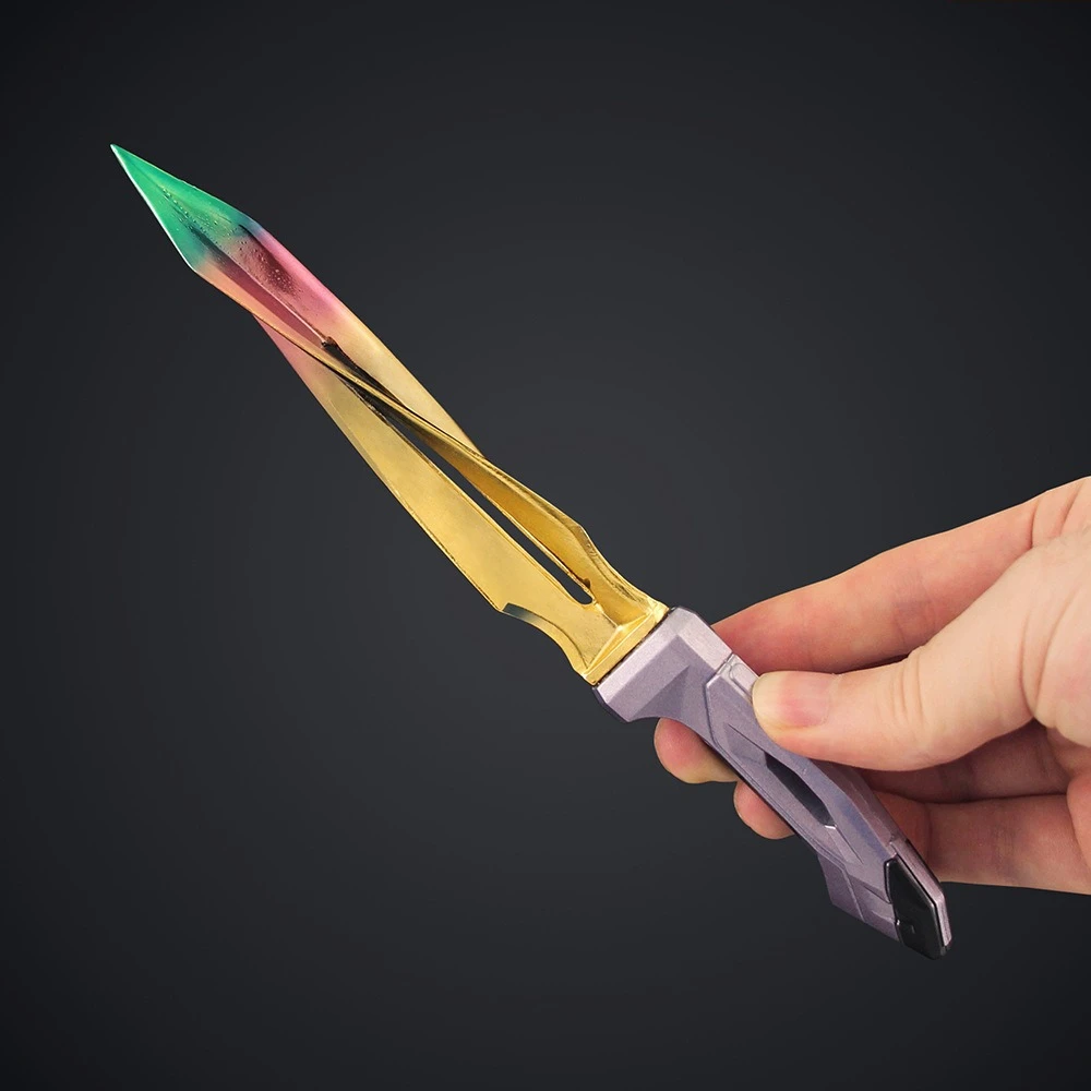 22cm Trident Valorante Phaseguard Game Peripherals Alloy Unsharpened Safe Toy Ornaments Collections Gift Cosplay Props for Boy