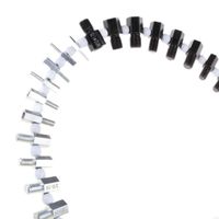 26Pcs Nut and Bolt Thread Checker Set Precise Universal Thread Checker Inch and Metric Size Lightweight Thread Measuring Tools