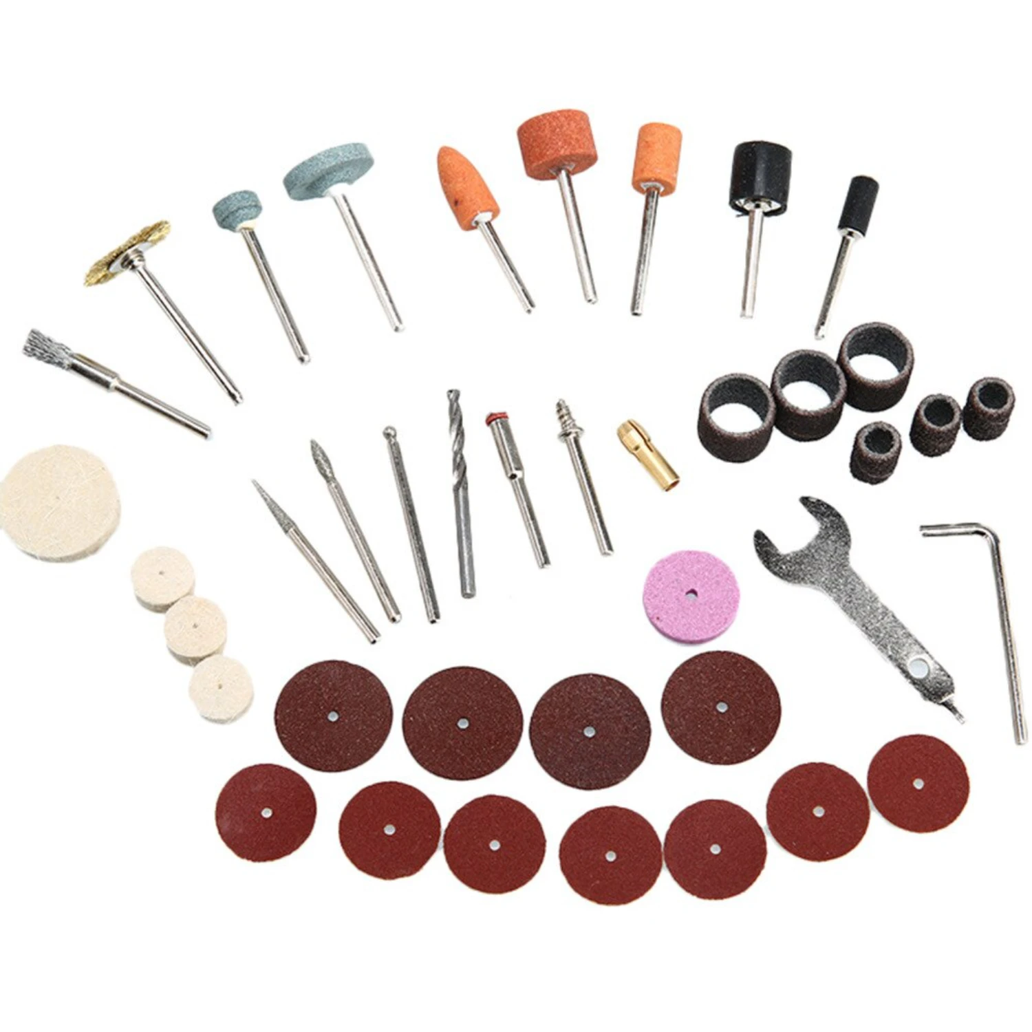 40PCS High Precision Micro Abrasive Rotary Polishing Kit - Essential Multi-Rotor Tool Accessory Set for Detailing and Fine Craft