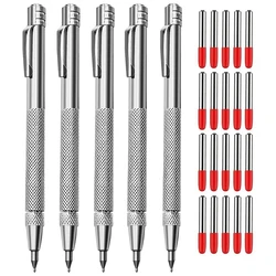 Tungsten Carbide Metal Scribe Ferramenta, Gravação Pen Set, Não há necessidade de nitidez, 5 Pcs, 20Pcs