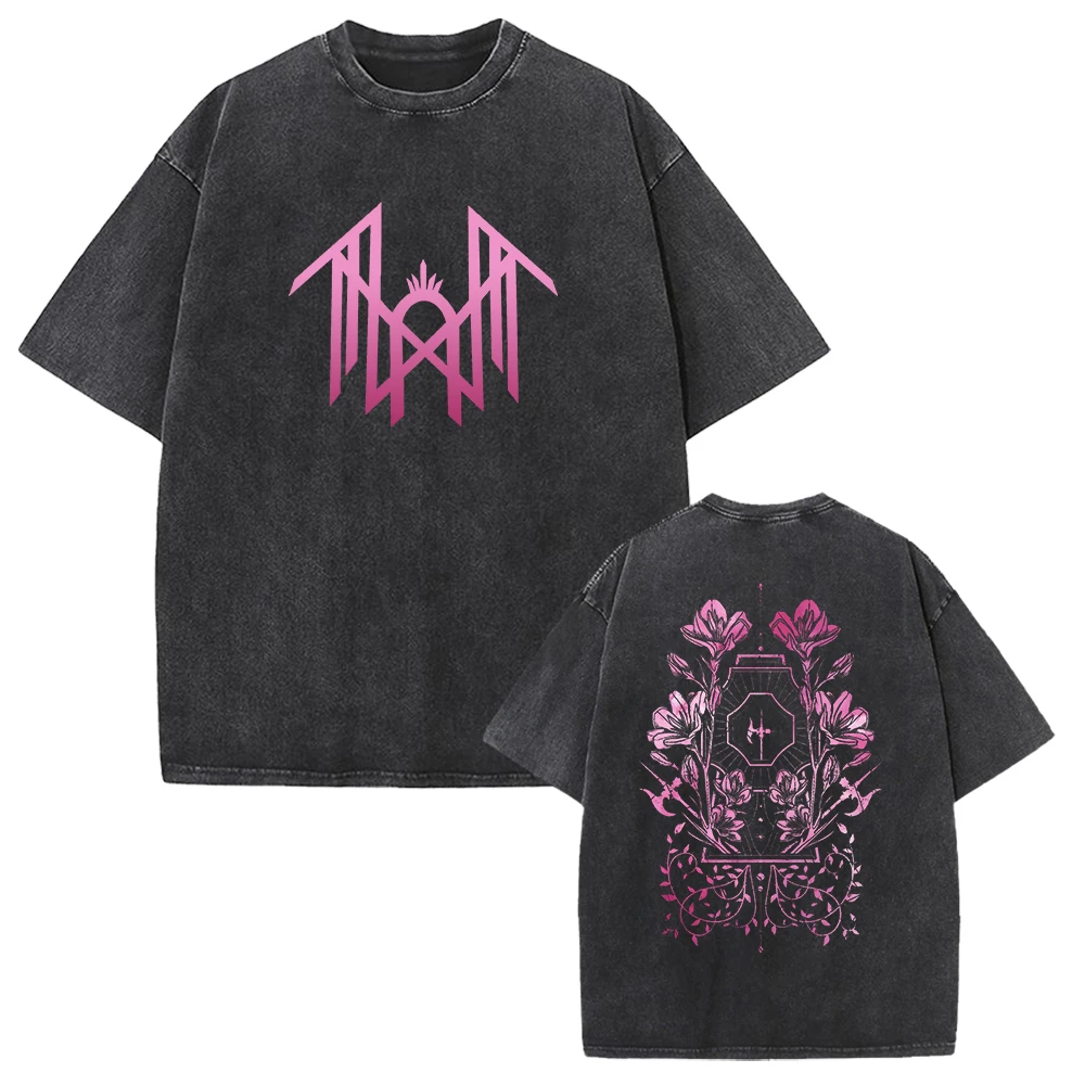 

Street Fashion Sleep Token Graphic T-shirt Women Men Clothing Vintage Washed Plus Size T Shirt Cotton Casual Short Sleeves Tees