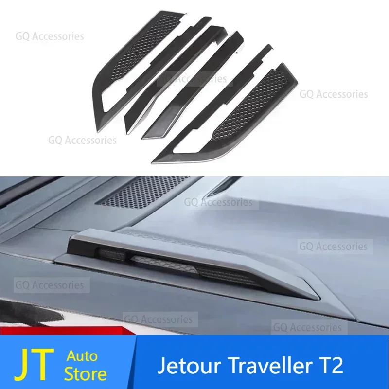 For Car Hood Decorative Accessories Fit for cherryJetour Traveller T2 2023 2024 Jetour T2 Modified Hood Handle Protective Cover