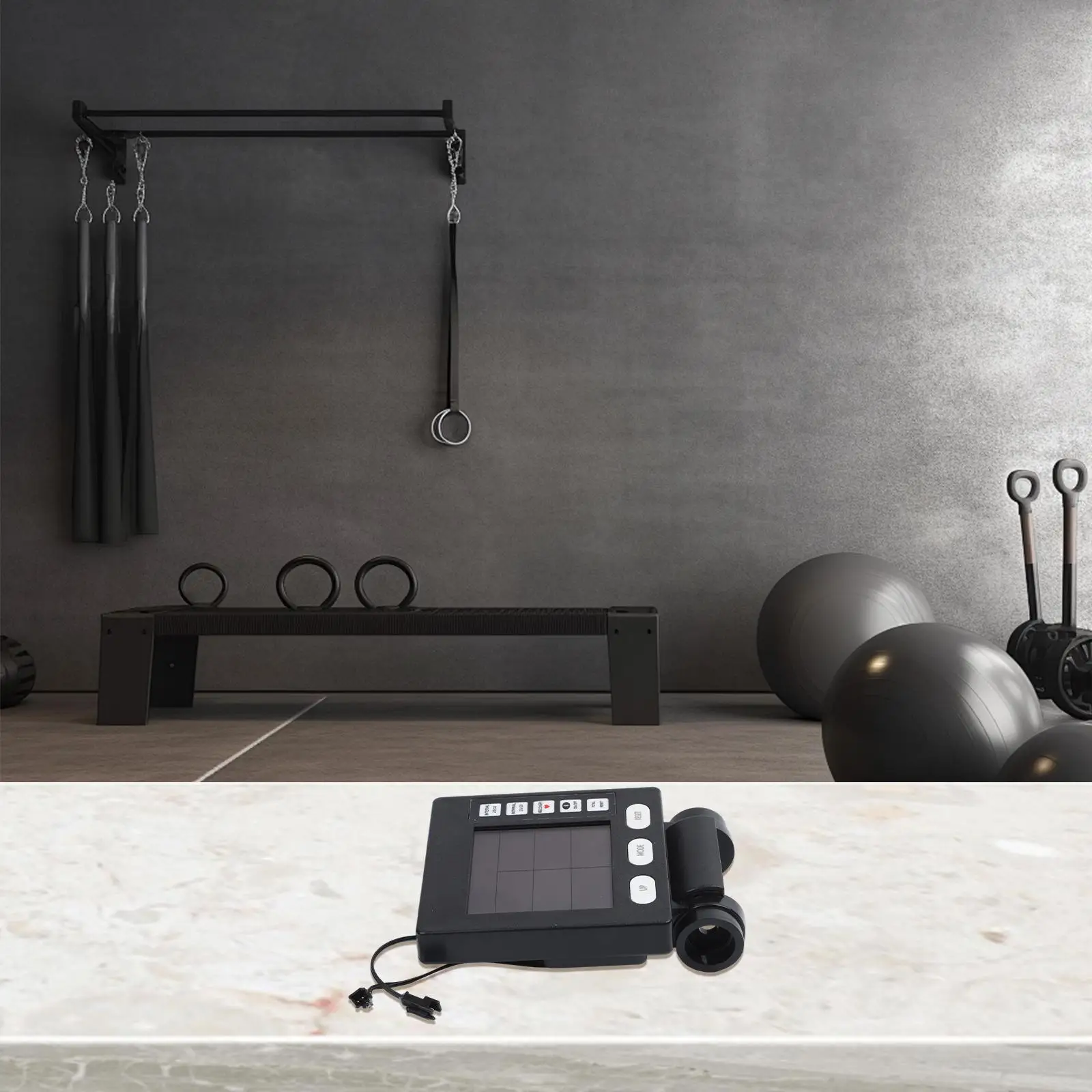 

Comprehensive Metrics Fitness Equipment Meter Indoor Exercise Display Real-Time Data Tracking Smart Connectivity Black