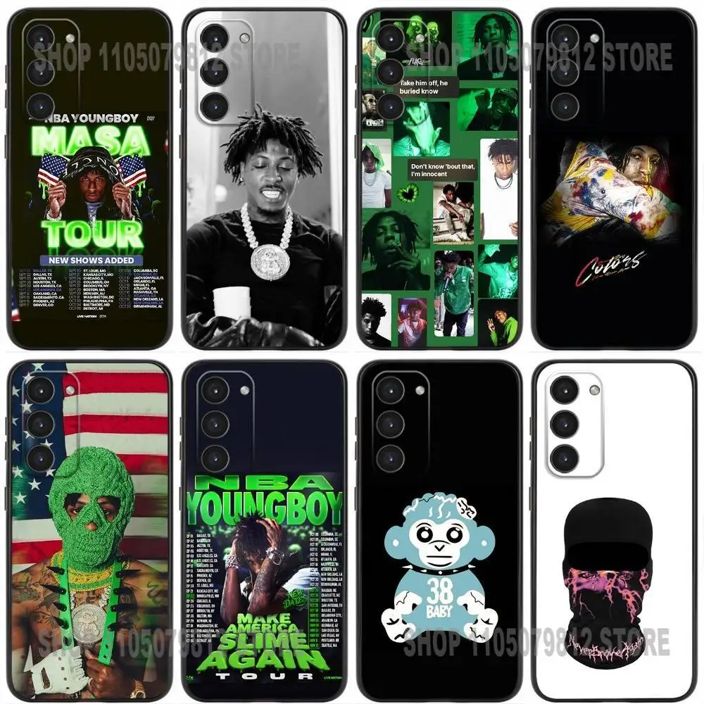 YoungBoy Never Broke Again Tour 2025 جراب هاتف لهاتف سامسونج جالاكسي A20,21s,22,31,32,52,53,72,73,80,91 غطاء أسود من السيليكون الناعم