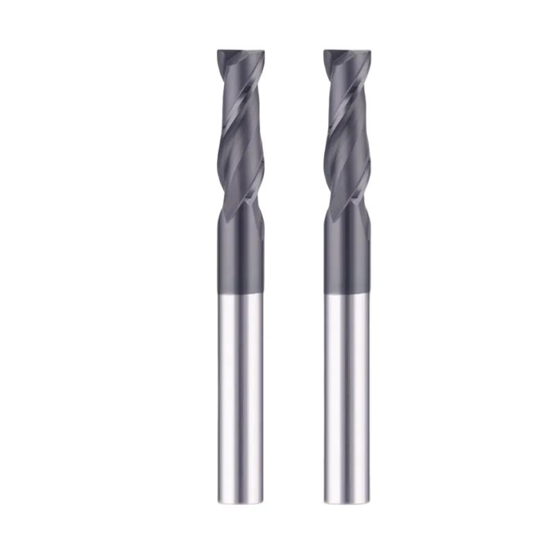 1 قطعة 2 الناي HRC50 1 2 3 4 5 6 8 10 كربيد نهاية مطحنة طحن أدوات القطع القاطع EndMills ماكينة بتحكم رقمي بالكمبيوتر نهاية المطاحن #6