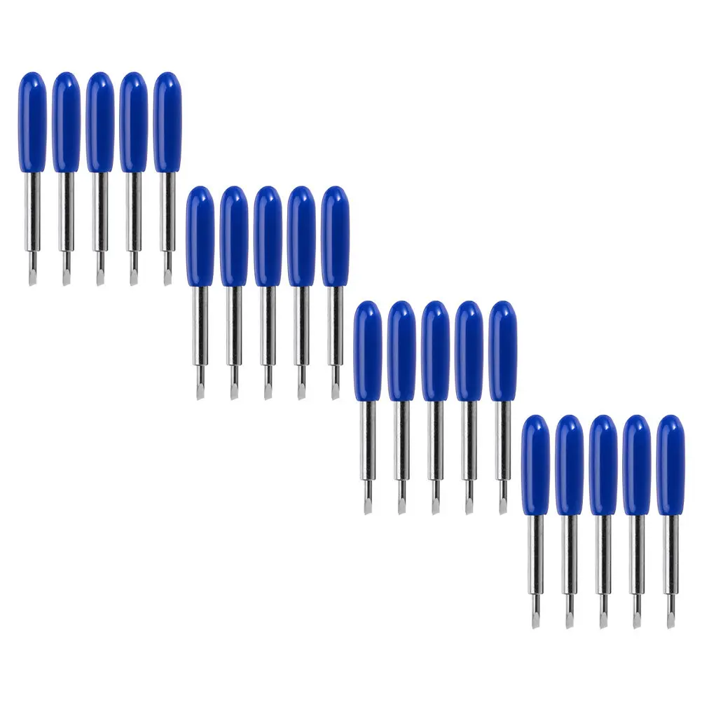50Pcs Computer Lettering Cutters Tungsten Steel Replacement Blades for Vinyl Cutter Plotter Self-Adhesive Tape Reflective Film