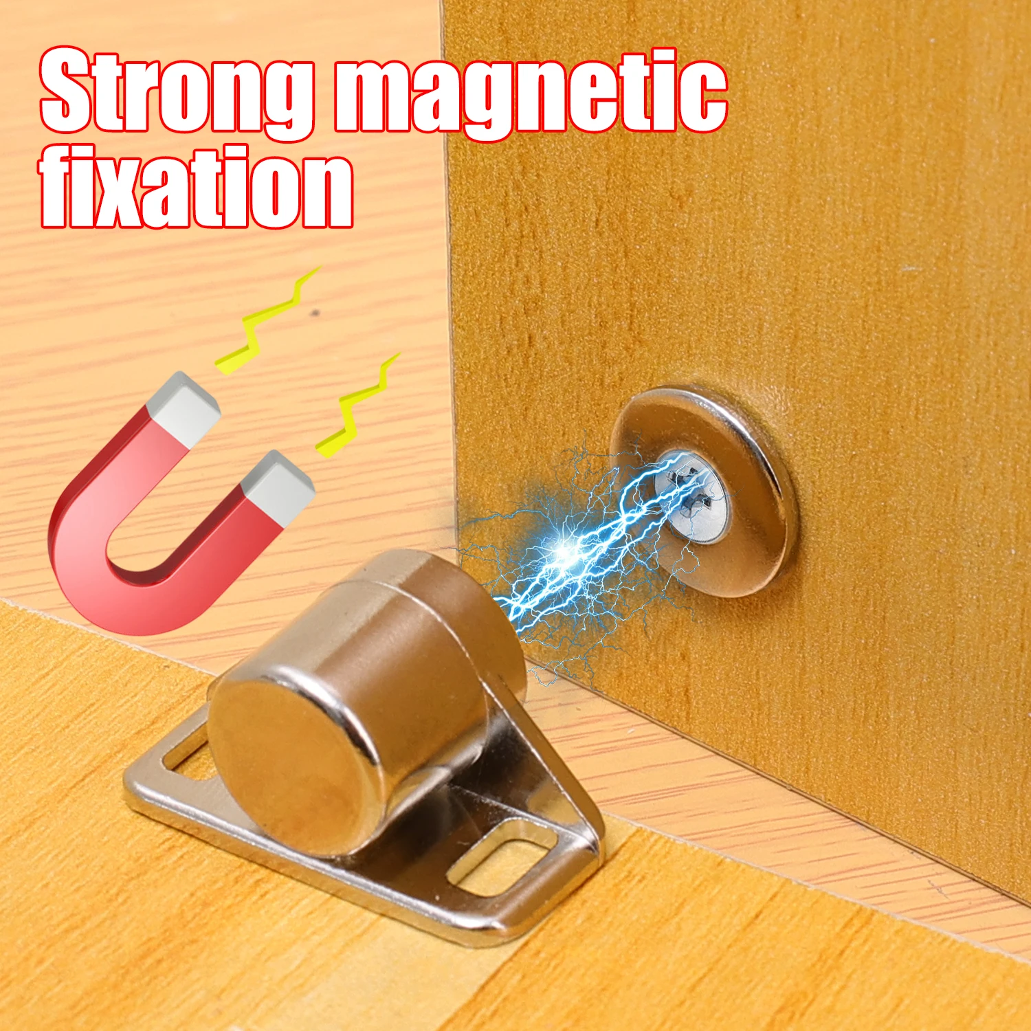 Magnet Cabinet Door Catch Zinc Alloy Furniture Door Stopper Magnetic Catch Latch Ultra for Closet Cupboard Furniture Hardware