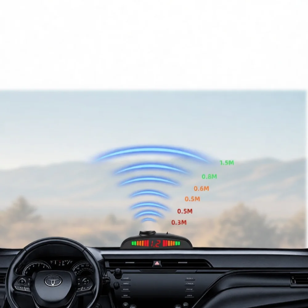 Advanced Car Parking Sensor System LED Display Reverse Radar Kit Audible Buzzer Alarm Distance Detection For Universal Vehicles