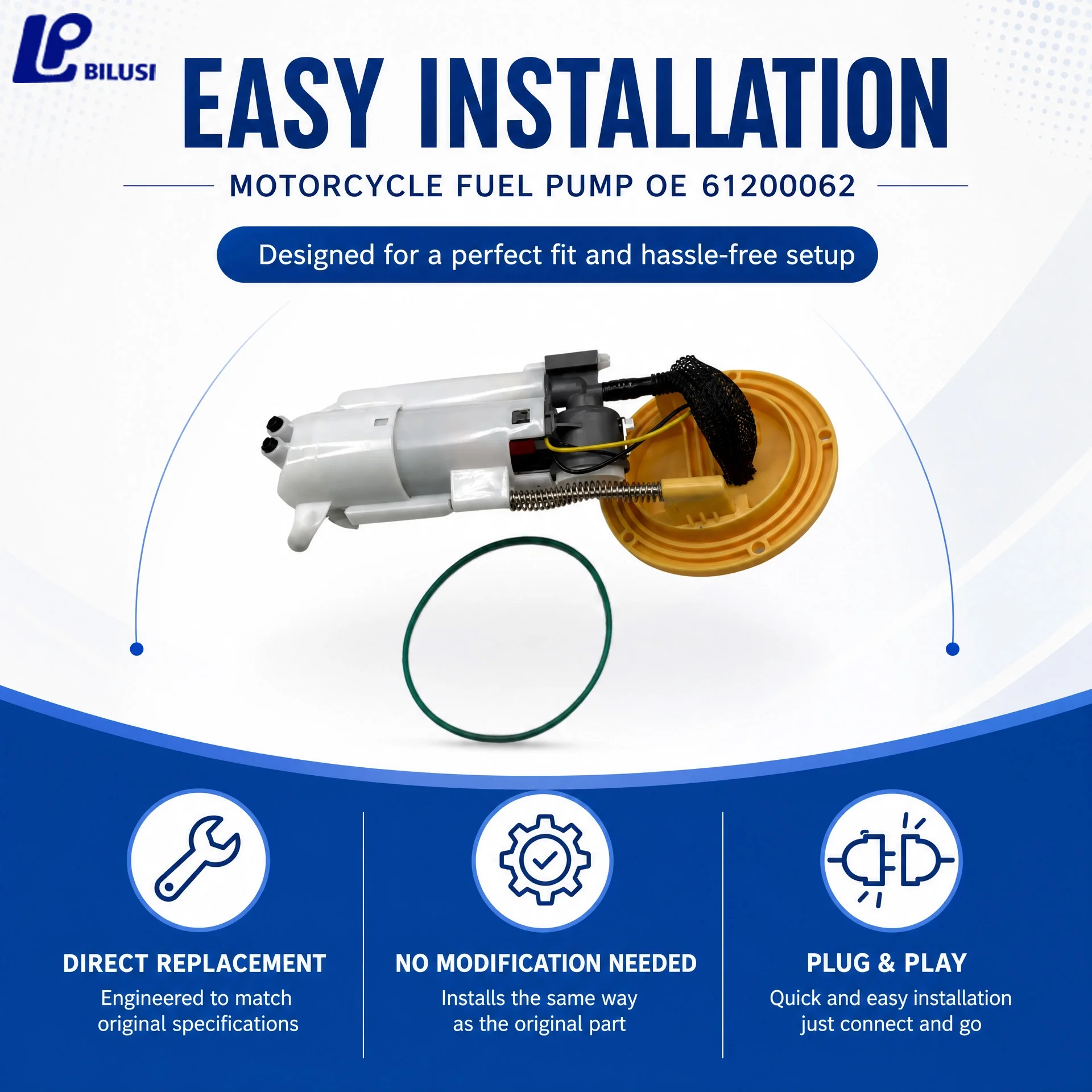 BILUSI For Davidson RH1250S Sportster S 2021-2023 1250 1250S Compatible 61200062 Motorcycle Fuel Pump Module