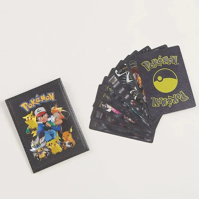 10Pcs Pokemon Cards German Spanish French English Vmax GX Color Energy Card Pikachu Rare Collection Battle Trainer Boys Gift