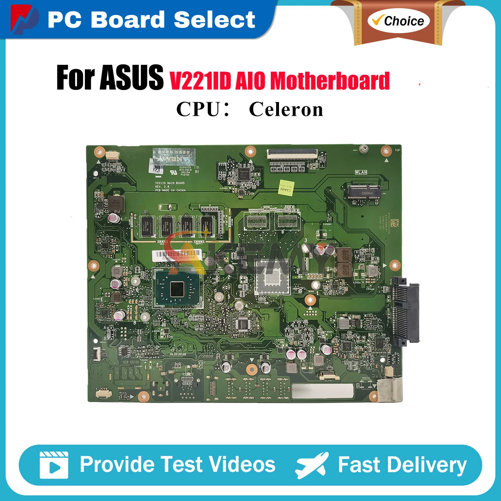 

Материнская плата V221ID для ASUS Vivo AiO V221IA V221IC V221I V221ID с процессором Celeron, 100% тестирование, ОК, быстрая доставка, stk