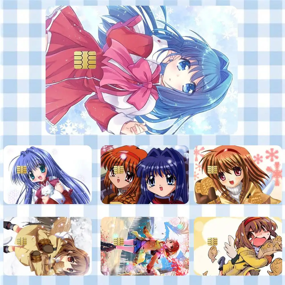 

Kanon Game Anime Girl Sticker Film Tape Skin for Credit Card Debit Card Waterproof Stickers