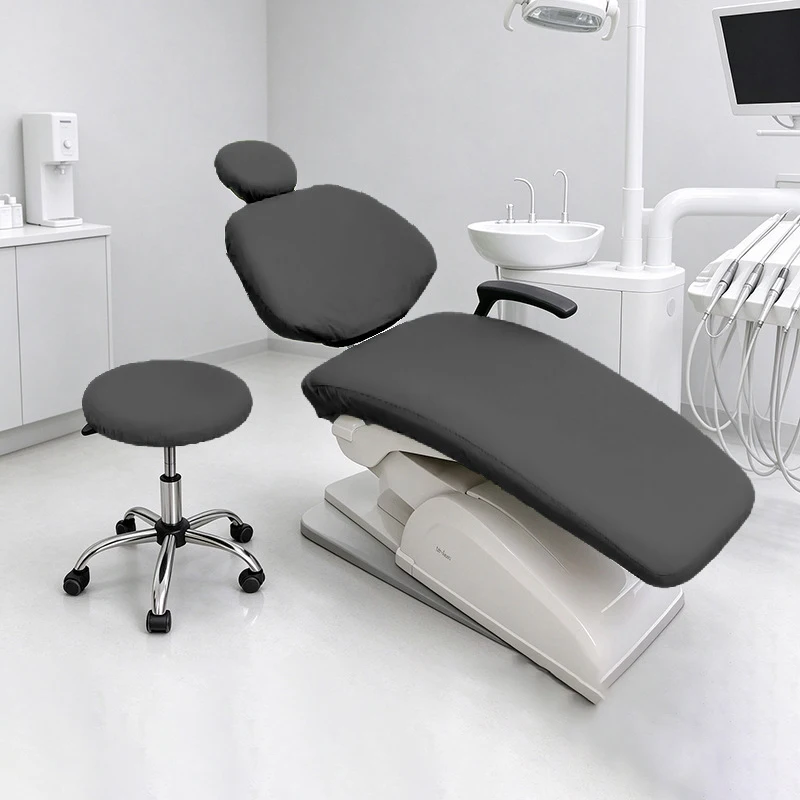 1Pcs Dental Chair Cover Stretch Fabric  Dentistry Clinic Equipment Seat Chair Cover Dental Chair Mat Foot Pad Protective Case
