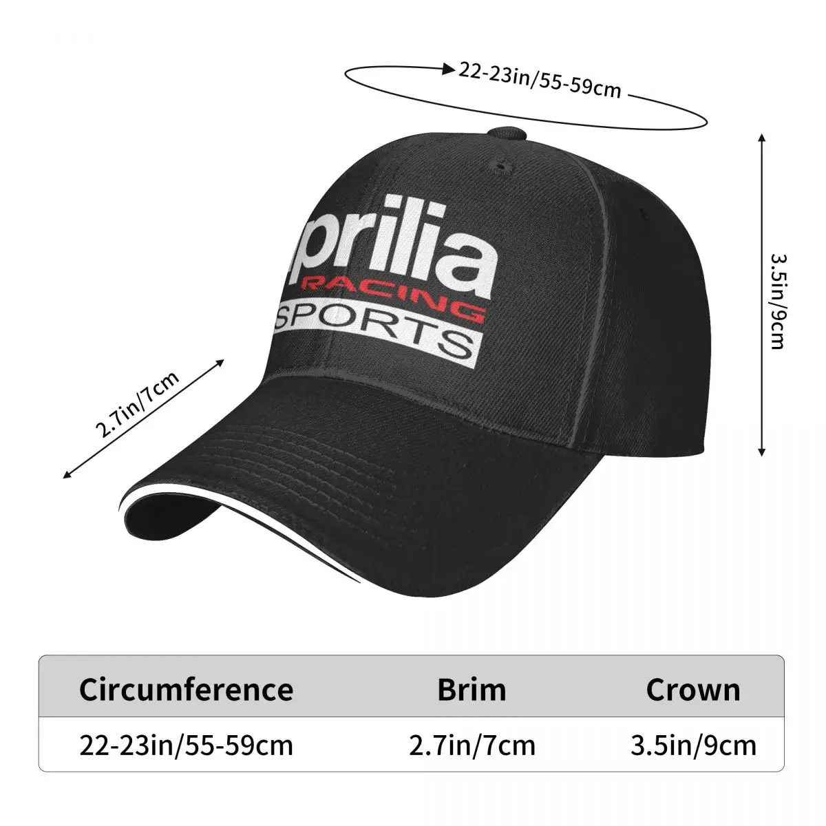 Aprilia Racing-gorra de béisbol para hombre, gorro masculino de estilo veraniego, 184