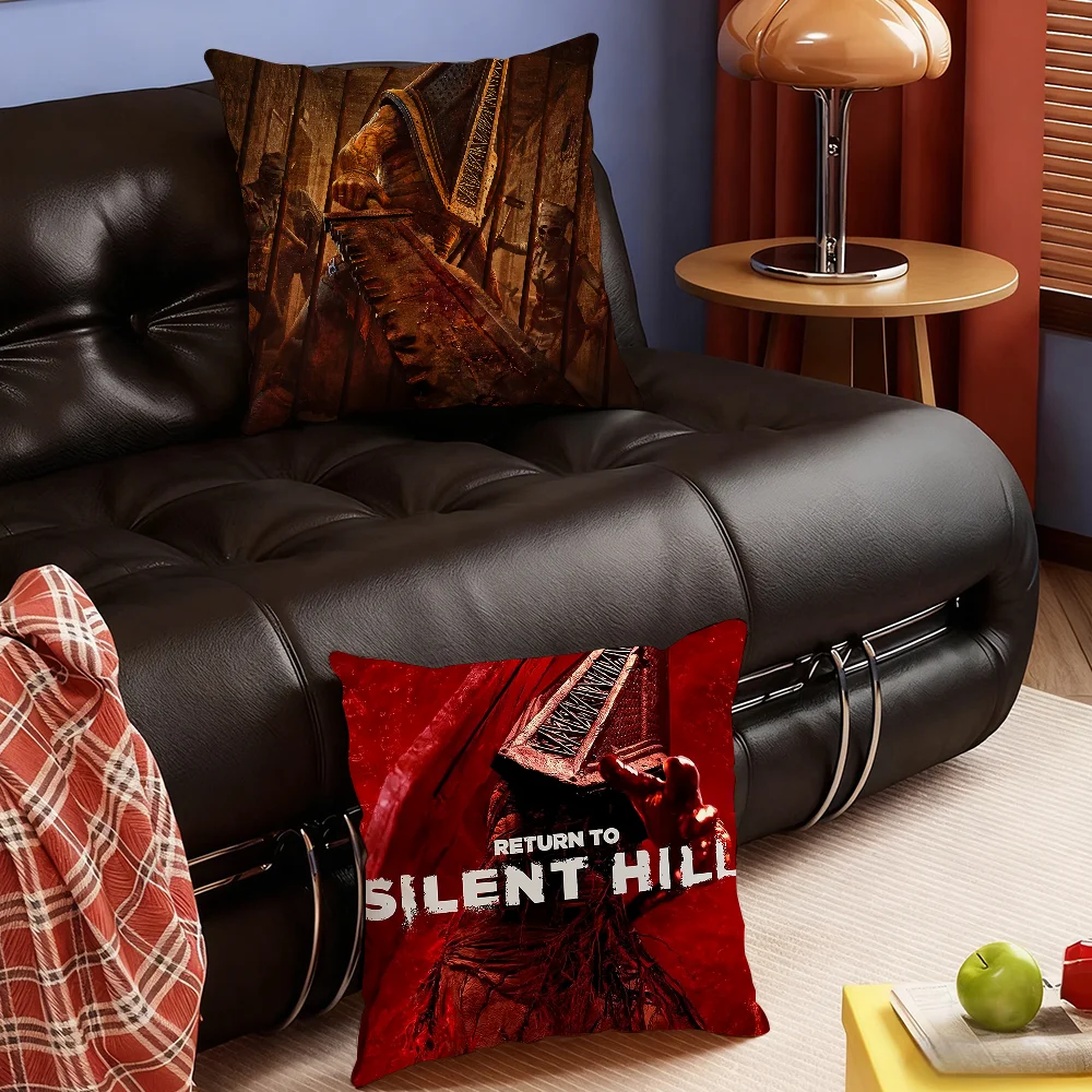 Funda de Almohada Clásica de la Película Return to Silent Hill, Decoración para Dormitorio, Sofá, Sala de Estar, Respaldo, Cojín Cuadrado para Siesta
