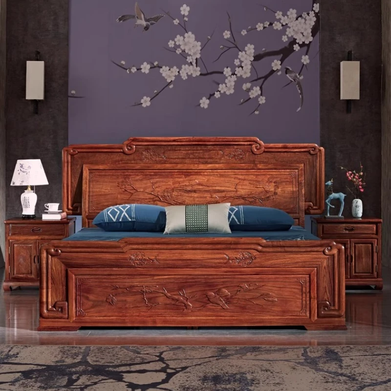 Headboards Wooden Bed Headboards Double Japanese Floating Modern Platform Bed Double Floor Letto Matrimoniale Trendy Furniture
