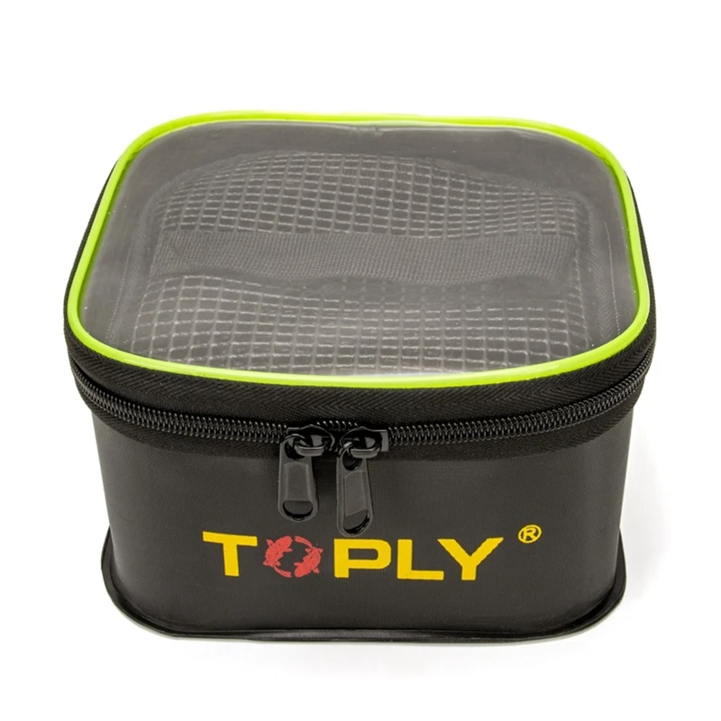 TOPLY 1 PCS Thickened Portable Storage Bag Fish Box For Lure Outdoor Camping Hard-Wearing Net Bucket Set