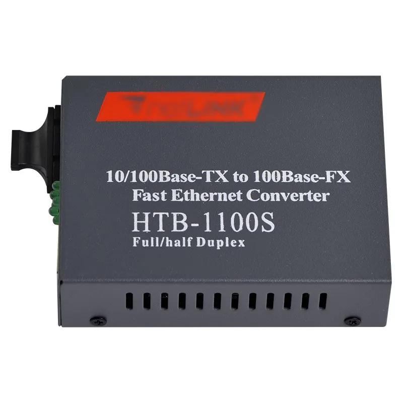 Netlink-HTB-1100S-20km SC Singlemode Duplex Fiber Media Converter, Optical Transciver, 10 m, 100m