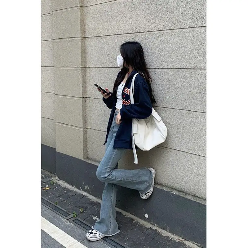 

Женские прямые классические джинсы на пуговицах с застежкой-молнией и пряжкой с поясом, регулируемый пояс, женский джинсовый модный базовый простой