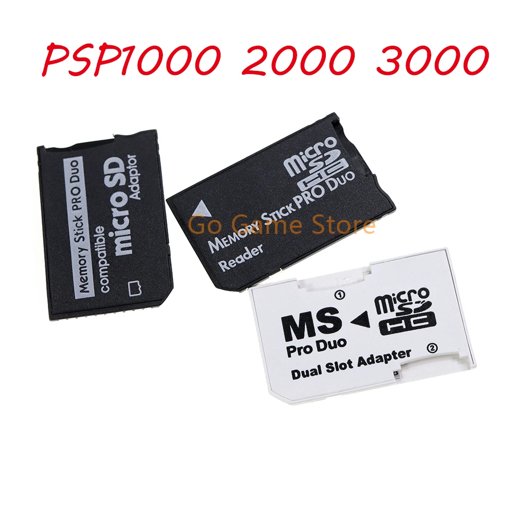 30pcs Memory Stick Reader For Sony PSP 1000 2000 3000 MS Pro Duo Micro SD Card Adapter Convertor