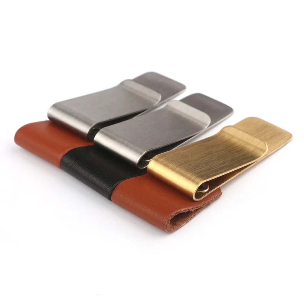 

4Pcs Metal Pen Holder Stainless Steel Vintage Pen Loop for Notebook Diary Journal Brass Pencil Clip Spiral Memo Clip Size M