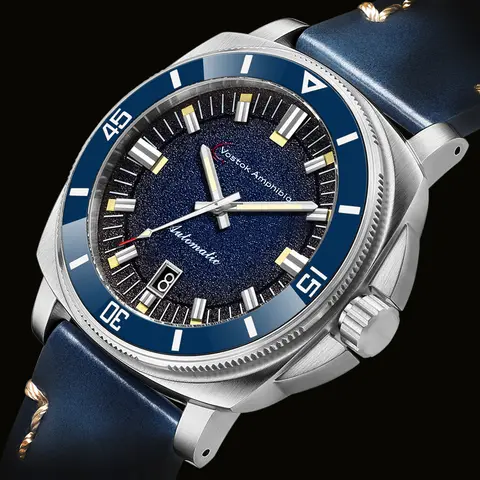 Vostok Amphibia Automatic Watches Men Mechanical NH35  Sapphire Steel Luxury Big Case Timepieces Clock Male Branded Hour Uhr