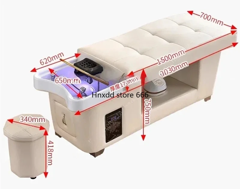 تبخير كرسي الشامبو الياباني ، دوران المياه ، معدات الشعر ، أثاث صالون التجميل