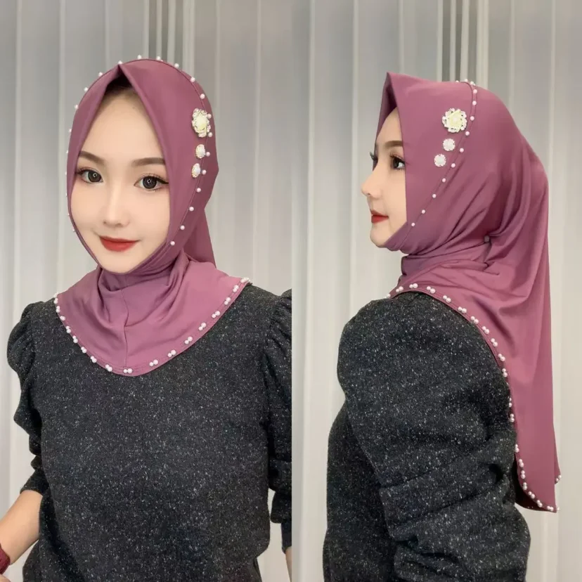 11Colors Arabian Women Convenient Muslim Hijab Instant Cap