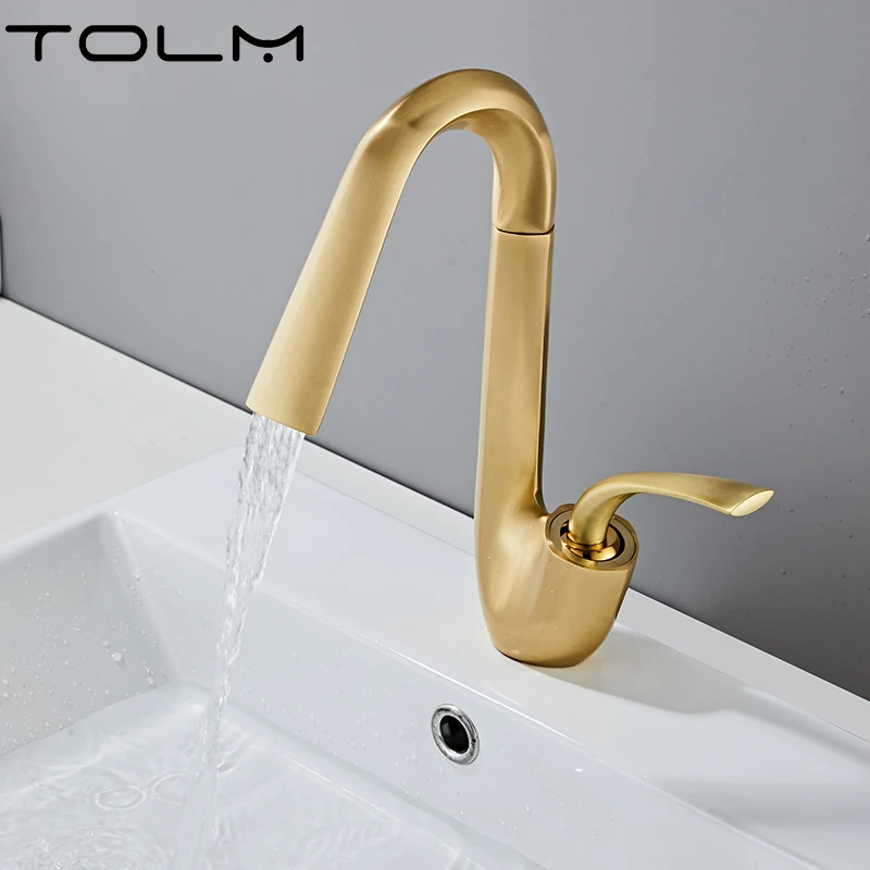 

Black Nickel Bathroom Basin Faucet Hot Cold Wash Mixer Crane Tap 360 Rotation Sink Faucets Single Handle Bathroom Sink Faucet