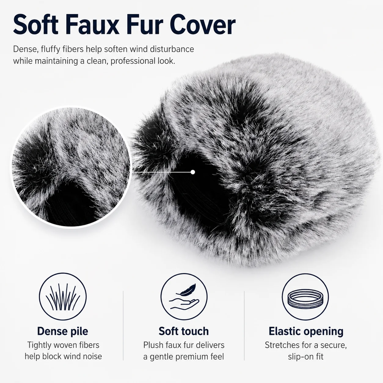 Furry Microphone Windscreen Wind Muff Cover Custom Fit For Blue Yeti Yeti Pro USB Condenser Mic Windshield Reduce Wind Noise Out